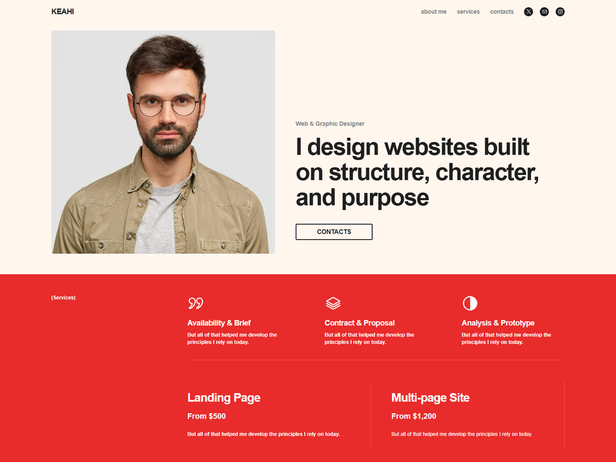 Keahi WordPress theme screenshot