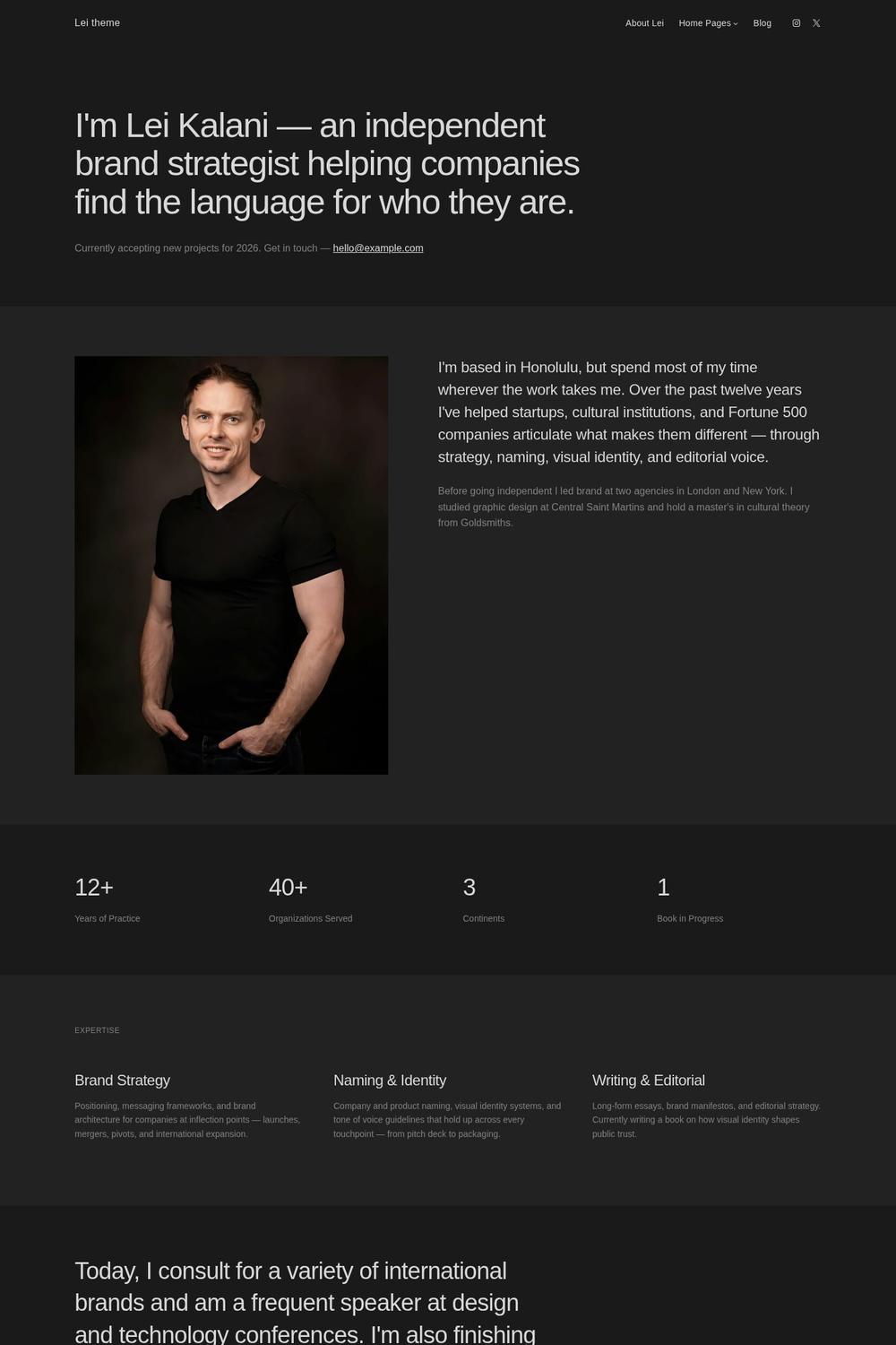 Lei Pro Charcoal color style