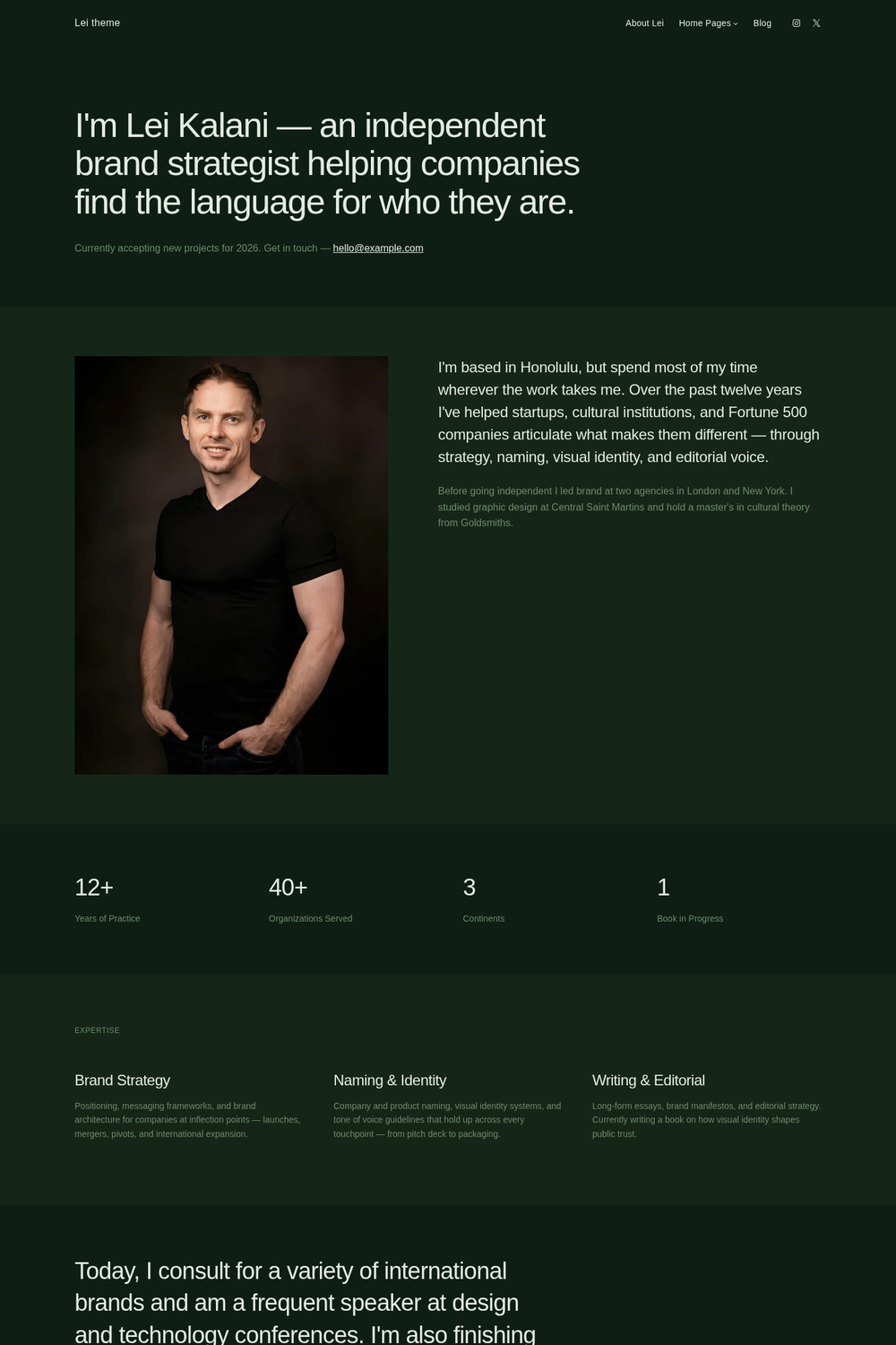 Lei Pro Forest color style