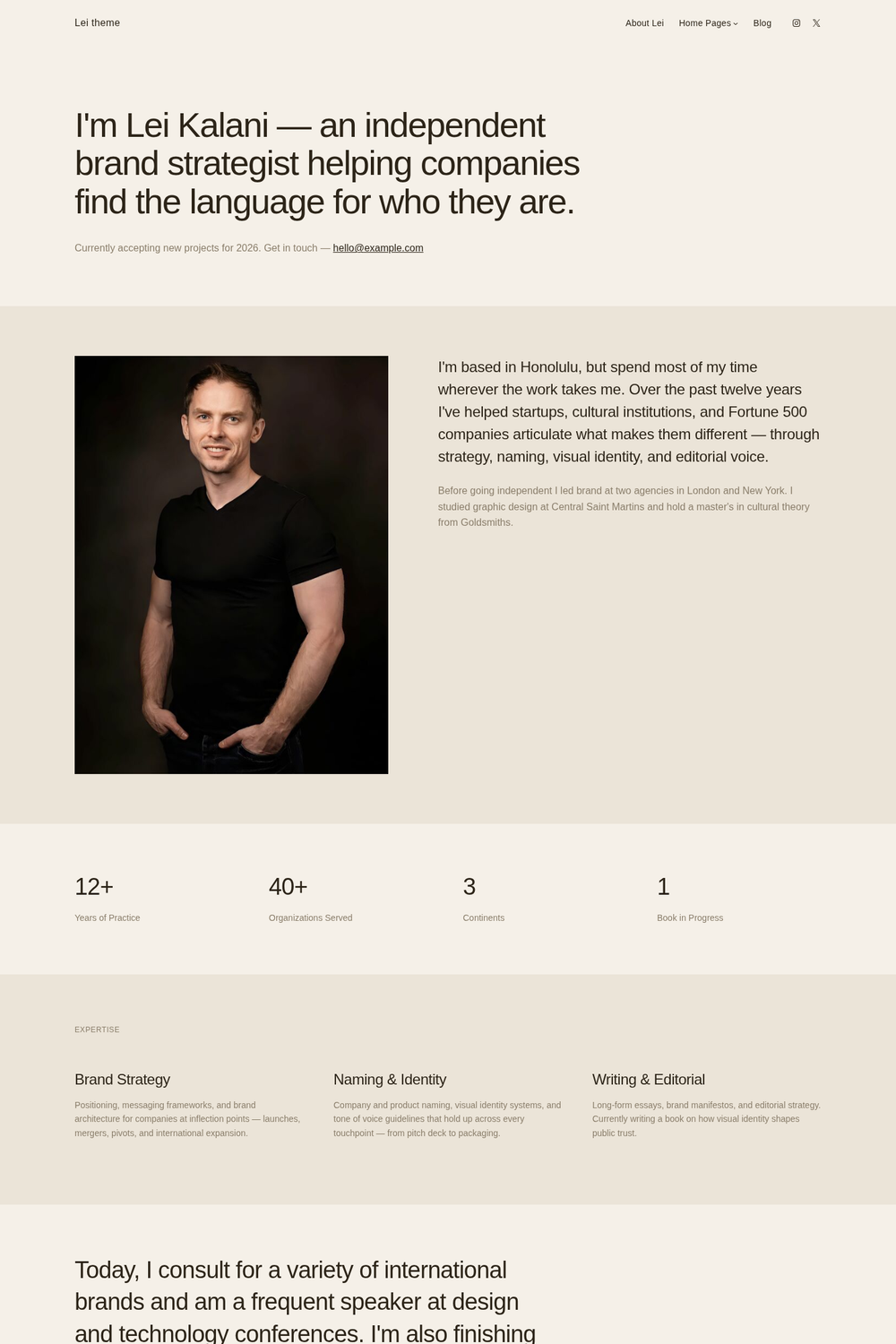 Lei Pro Warm Ivory color style