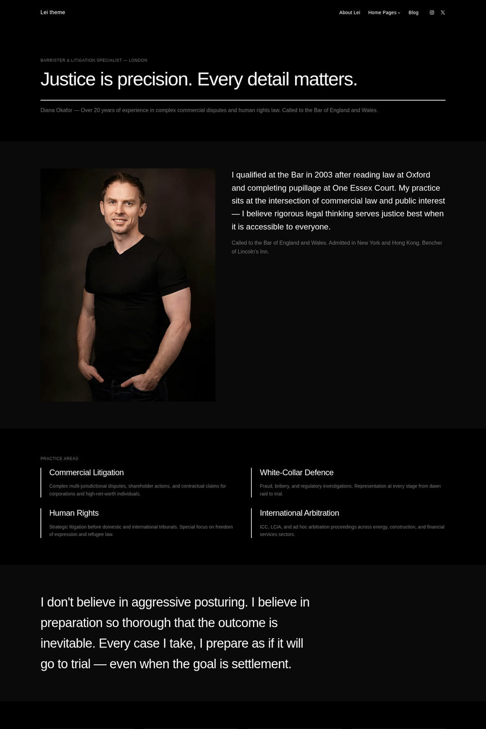 Lei Pro Lawyer homepage