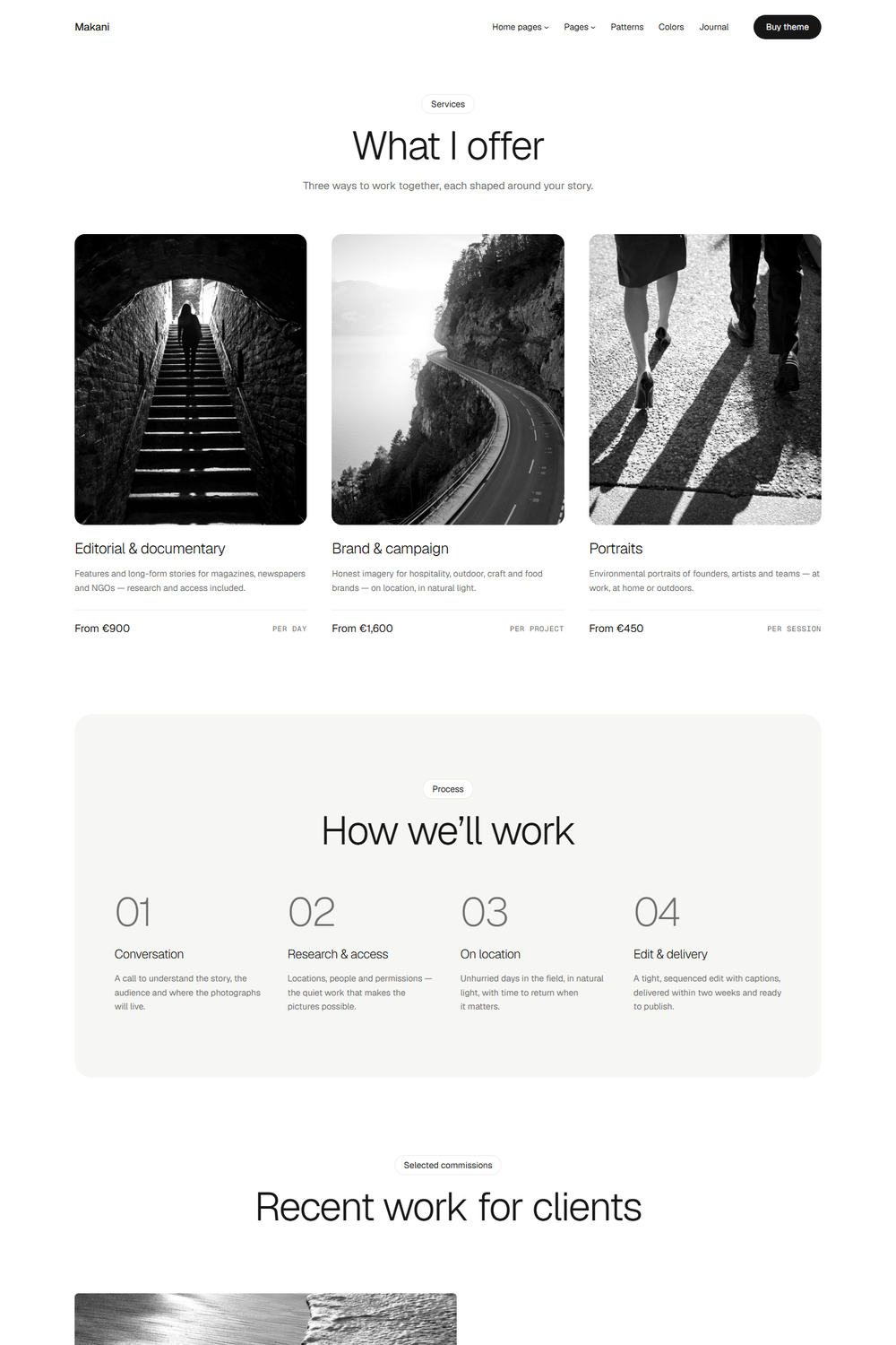 Makani Pro Services page