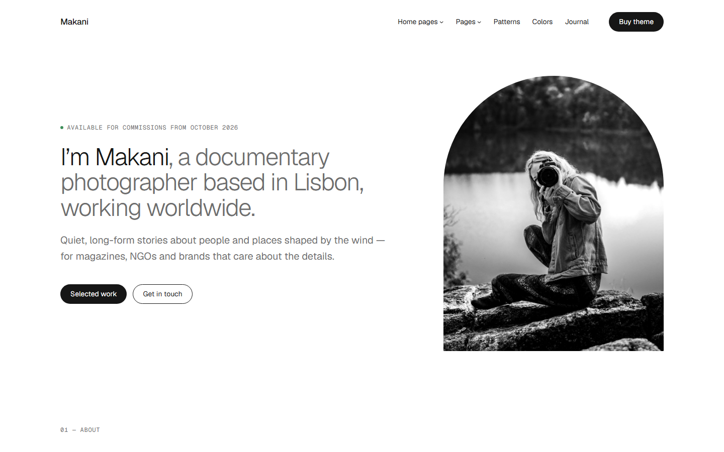 Makani Pro WordPress theme screenshot